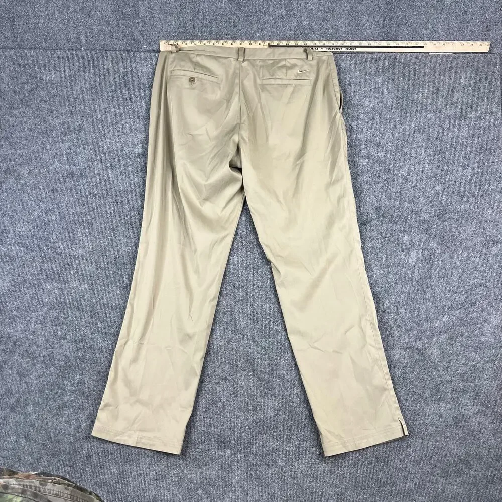 Nike Golf Pants Mens Size 36x32 Khaki Dri-Fit Performance Stretch‎ Casual